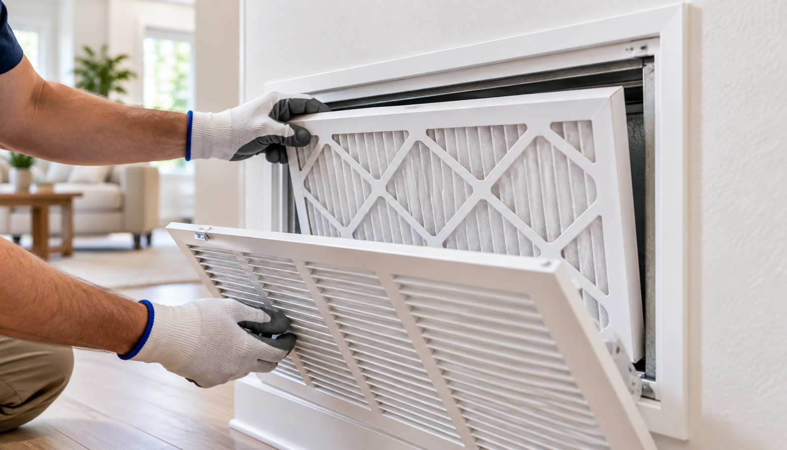 A return grille and filter